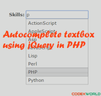 Autocomplete Textbox Using Jquery Php And Mysql Codexworld