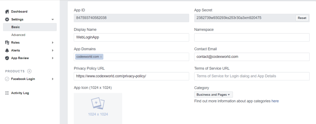 Facebook Login Error - Invalid Scopes: user_link - with standard