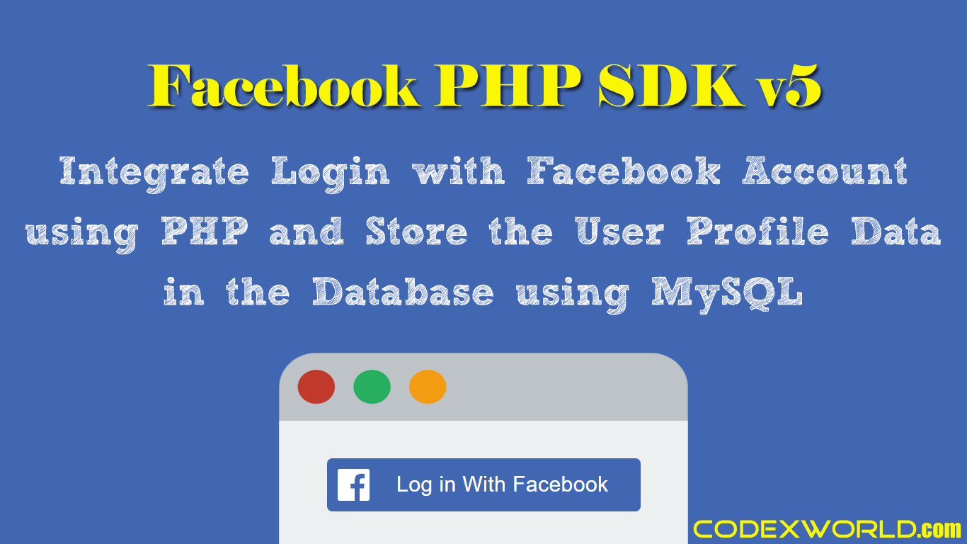 Login with Facebook using JavaScript SDK Tutorial