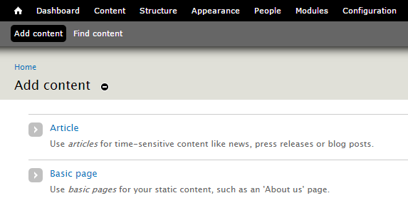 drupal-add-content-page