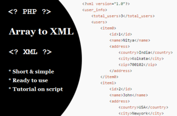 convert-array-to-xml-in-php