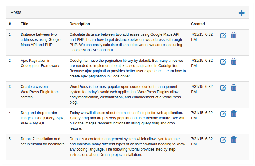 cakephp-tutorial-blog-post-listing-by-codexworld