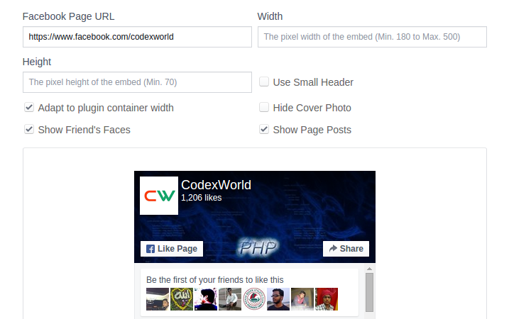 facebook-page-plugin-creation-by-codexworld
