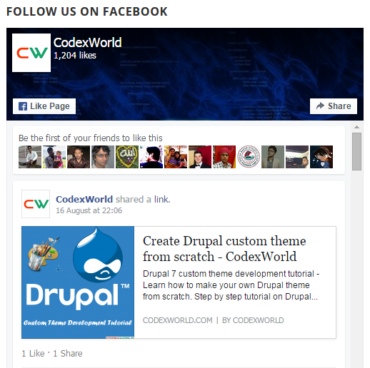 facebook-page-plugin-wordpress-sidebar-by-codexworld