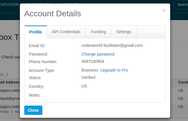 paypal-sandbox-account-details-dialog-by-codexworld