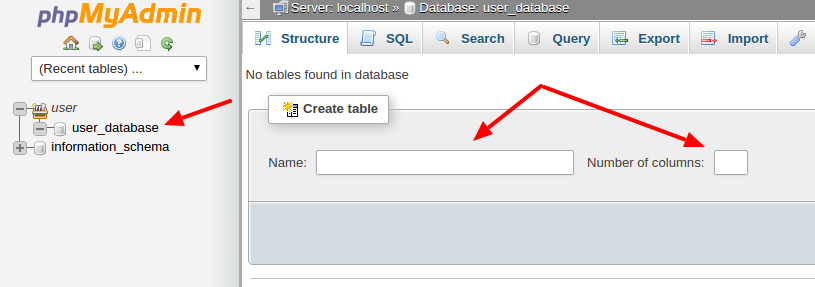 cpanel-create-tables-into-the-database-by-codexworld