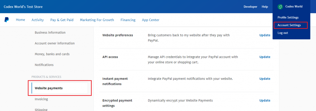 paypal-sandbox-account-settings-codexworld