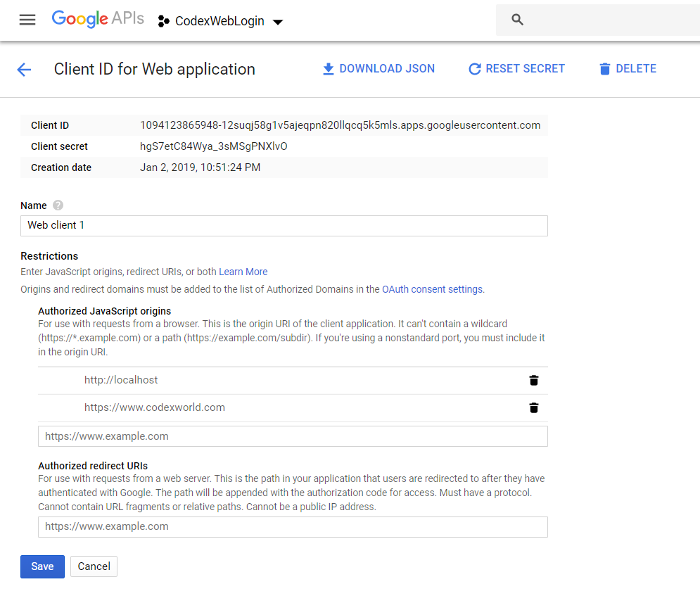 google-api-console-project-javascript-oauth-client-id-secret-codexworld