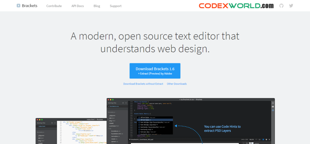 brackets-text-editor-by-codexworld