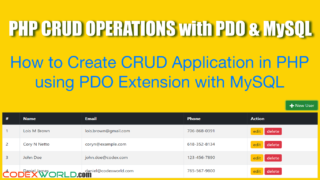 php-oop-crud-operations-using-pdo-extension-with-mysql-codexworld