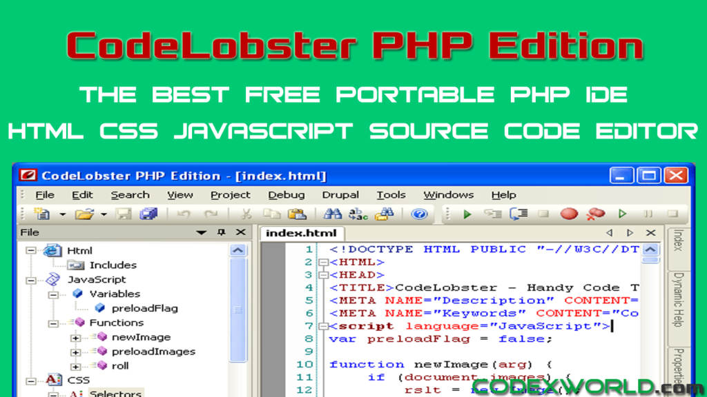 codelobster-php-ide-best-free-php-html-css-javascript-editor-codexworld