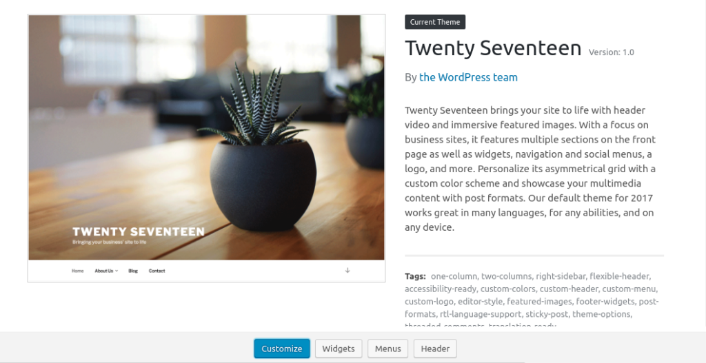 wordpress-new-default-theme-twenty-seventeen-codexworld