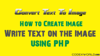 convert image to text php