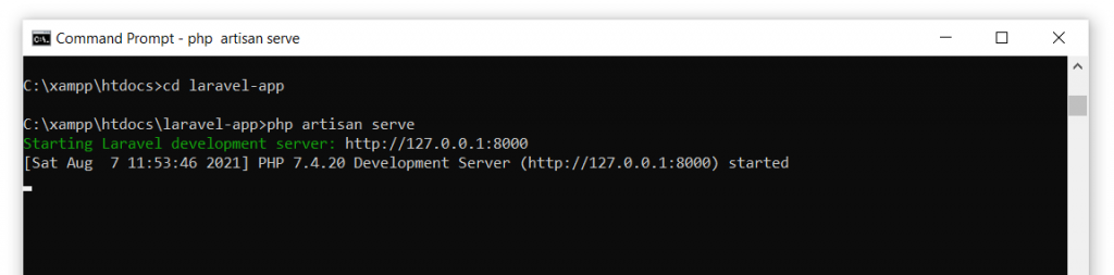 laravel-tutorial-windows-xampp-development-server-codexworld
