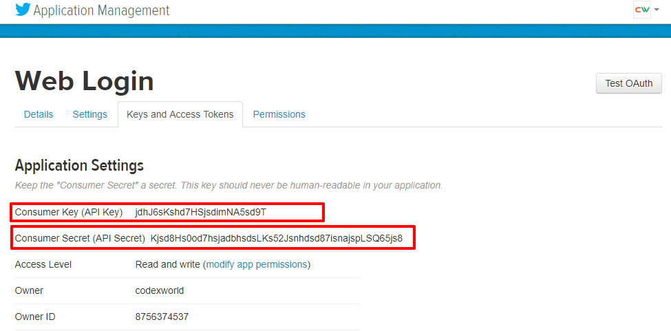 twitter-oauth-login-app-consumer-api-key-secret-codexworld