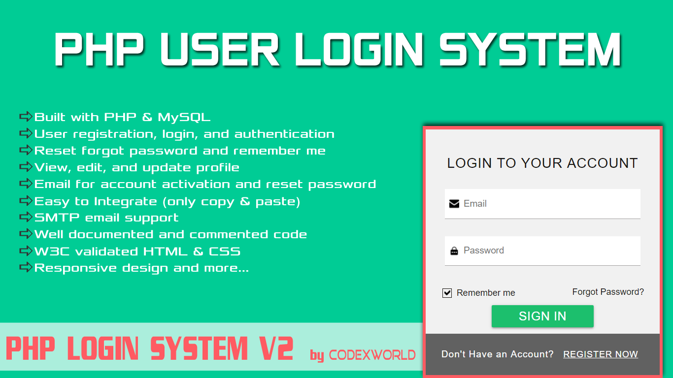 User php login. User php. Активная система входа php. User Registration. Responsive html.