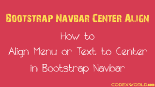 bootstrap-navbar-center-align-codexworld