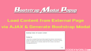 load-dynamic-content-bootstrap-modal-ajax-php-mysql-codexworld