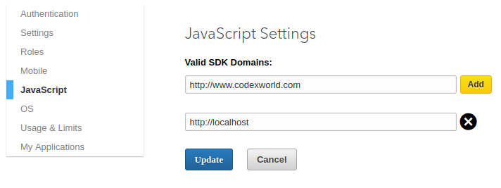 linkedin-login-javascript-sdk-app-valid-domain-settings-codexworld