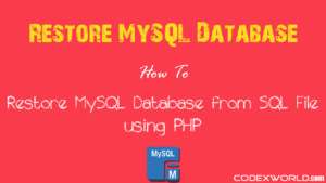 Upload and Store Image File in Database using PHP and MySQL - CodexWorld