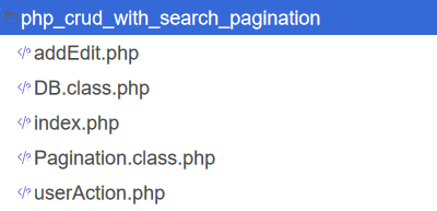 php-crud-with-search-pagination-files-structure-codexworld