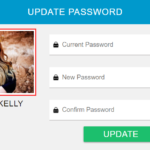 PHP Login System – User Account Password Settings View - Screenshot 6