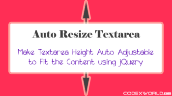 auto-resize-textarea-height-using-jquery-codexworld