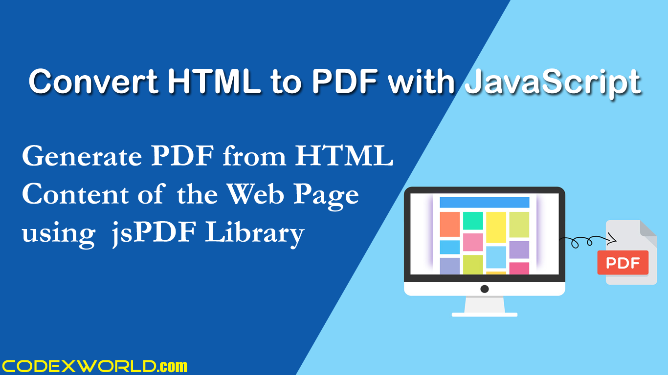 download html as pdf using javascript