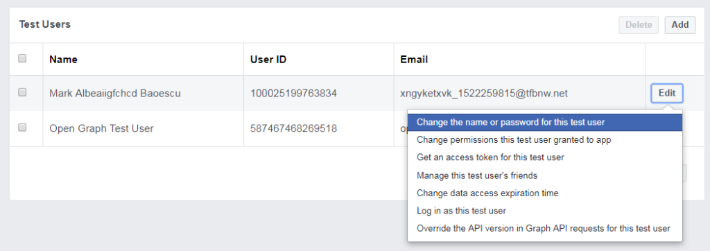 facebook-oauth-test-user-change-password-codexworld