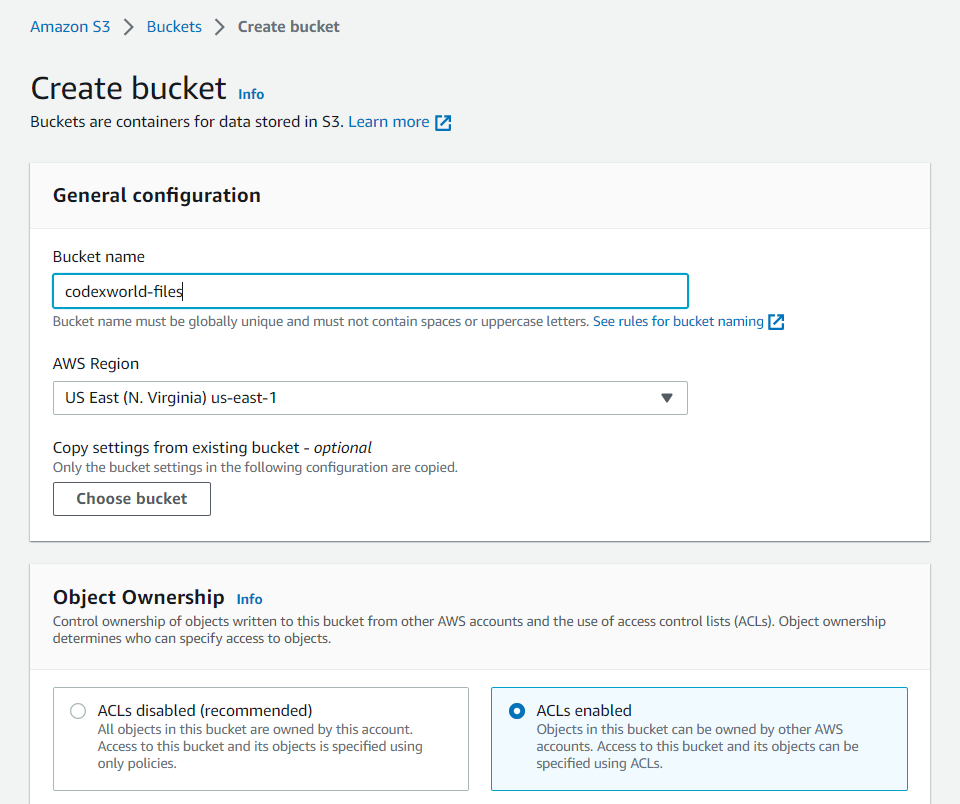 amazon-s3-create-bucket-codexworld